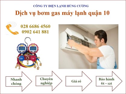 Bơm Gas Máy Lạnh Quận 10