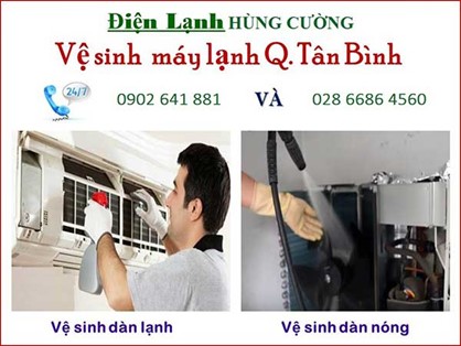 Vệ Sinh Máy Lạnh Giá Rẻ Quận Tân Bình
