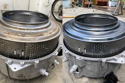 Vệ sinh máy giặt cửa trước