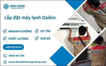 Lắp đặt máy lạnh Daikin
