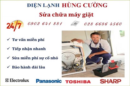 Sửa máy giặt quận 4 uy tín - Điện Lạnh Hùng Cường
