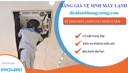 Bảng Giá Vệ Sinh Máy Lạnh 2024