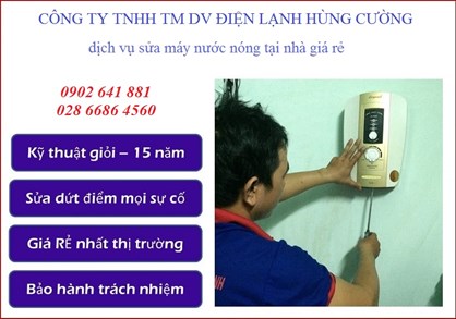 Bảng Giá Sửa Máy Nước Nóng Tại Nhà