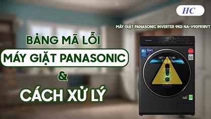 Bảng Mã Lỗi Máy Giặt Panasonic