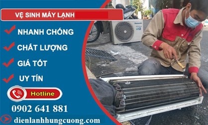 Dịch vụ vệ sinh máy lạnh phường An Nhơn