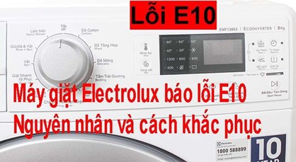 Máy giặt Electrolux báo lỗi E10