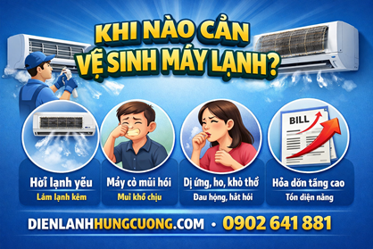 Khi Nào Cần Vệ Sinh Máy Lạnh
