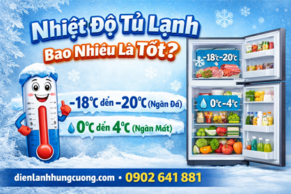 Nhiệt Độ Tủ Lạnh Bao Nhiêu Là Tốt