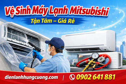 Vệ Sinh Máy Lạnh Mitsubishi – Tận Tâm – Giá Rẻ