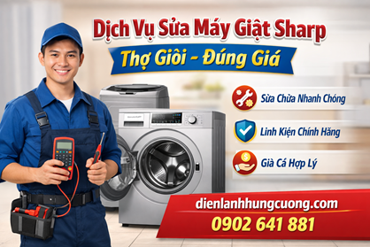 Dịch Vụ Sửa Máy Giặt Sharp - Thợ Giỏi – Đúng Giá 