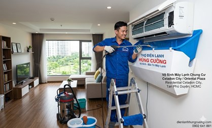 Vệ Sinh Máy Lạnh Chung Cư Celadon City / Oriental Plaza