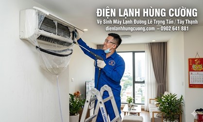 Vệ Sinh Máy Lạnh Đường Lê Trọng Tấn / Tây Thạnh