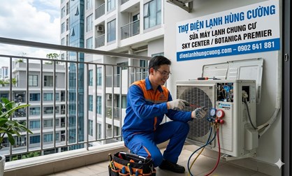 Sửa máy lạnh chung cư Sky Center / Botanica Premier