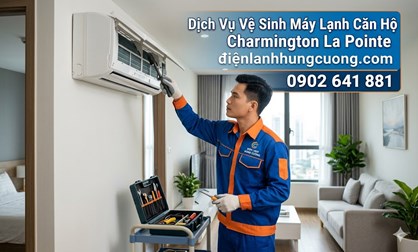 Vệ Sinh Máy Lạnh Căn Hộ Charmington La Pointe