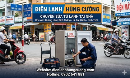 SỬA TỦ LẠNH ĐƯỜNG LÃNH BINH THĂNG - LÊ ĐẠI HÀNH - BÌNH THỚI