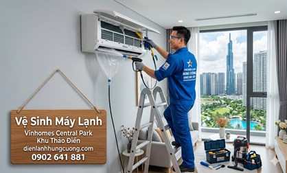 Vệ Sinh Máy Lạnh Vinhomes Central Park - Thảo Điền