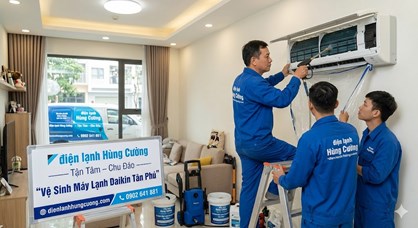 Vệ Sinh Máy Lạnh Daikin Tân Phú