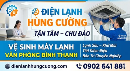 Vệ Sinh Máy Lạnh Văn Phòng Bình Thạnh