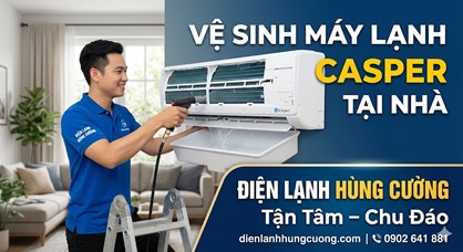 Vệ Sinh Máy Lạnh Casper Tại Nhà