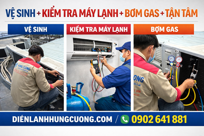 Vệ Sinh Máy Lạnh Văn Phòng Tân Phú