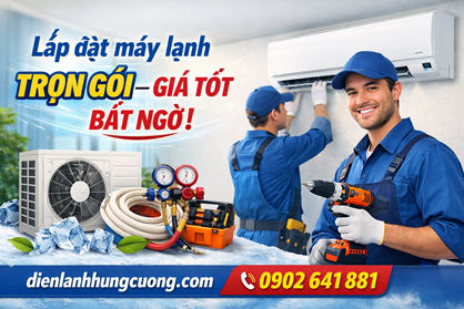 Lắp Máy Lạnh Nhà Trọ Tân Phú