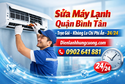 Sửa Máy Lạnh Khu Tên Lửa Bình Tân