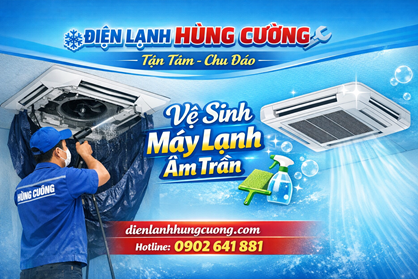 Vệ Sinh Máy Lạnh Âm Trần Quận 2 - Căn Hộ, Văn Phòng