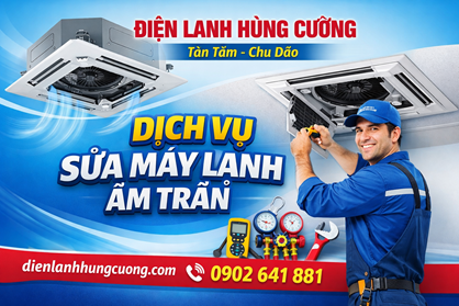 Sửa Máy Lạnh Âm Trần Quận 9 -  Siêu Tốc – Hết Nóng Chỉ Sau 30 Phút