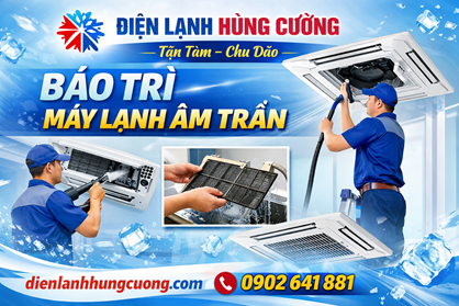 Vệ Sinh Máy Lạnh Âm Trần Quận 10 - Chuẩn 5 Sao, Sạch Sâu