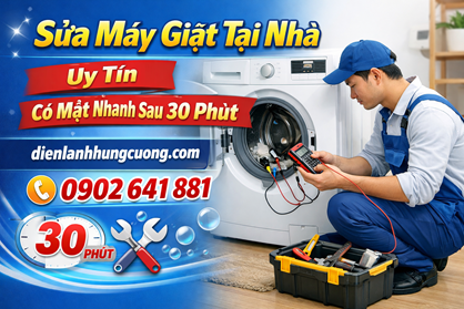 Sửa Máy Giặt Electrolux Tại Quận 2 – Có Mặt Sau 30P
