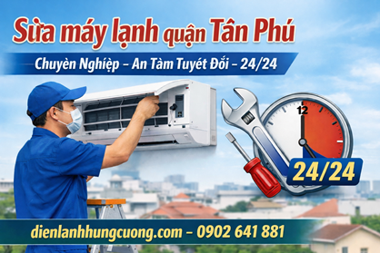 Sửa Máy Lạnh Daikin Tân Phú: Thay Linh Kiện Chính Hãng 100%