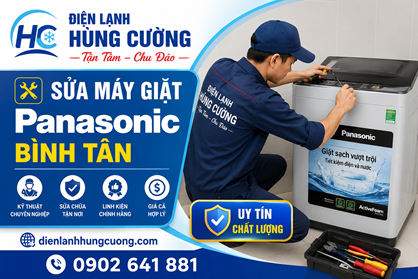 Sửa Máy Giặt Panasonic Bình Tân: Bắt Đúng Bệnh, Báo Đúng Giá