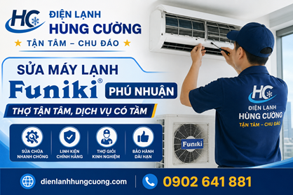 Sửa Máy Lạnh Funiki Phú Nhuận: Tránh Xa "Bẫy" Thợ Vẽ – 100% Giá Minh Bạch