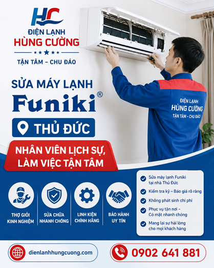 Sửa Máy Lạnh Funiki Thủ Đức: Giỏi Chuyên Môn, Thợ Chu Đáo