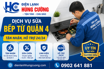 Dịch Vụ Sửa Bếp Từ Quận 4: Thợ Chuyên Nghiệp, Hỗ Trợ 24/24