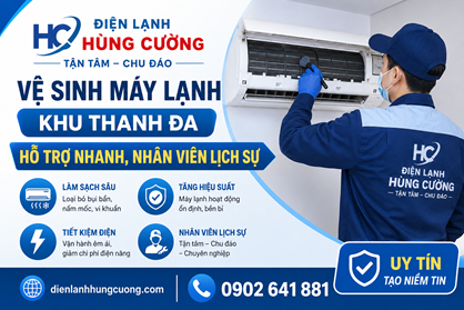 Vệ Sinh Máy Lạnh Khu Thanh Đa: Hỗ Trợ Nhanh, Nhân Viên Lịch Sự
