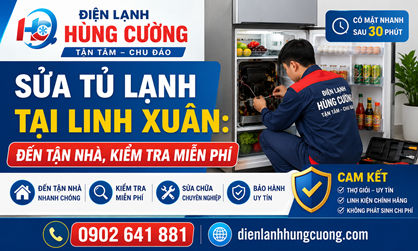 Sửa Tủ Lạnh Tại Linh Xuân: Đến Tận Nhà, Kiểm Tra Miễn Phí