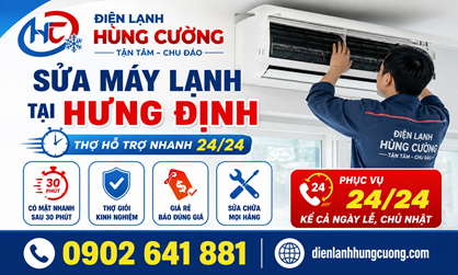 Sửa Máy Lạnh Tại Hưng Định - Thuận An: Thợ Hỗ Trợ Nhanh 24/24