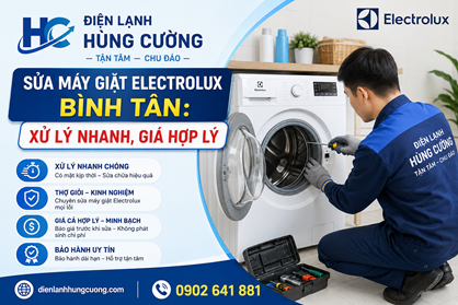 Sửa Máy Giặt Electrolux Bình Tân: Xử Lý Nhanh, Giá Hợp Lý
