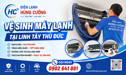 Vệ Sinh Máy Lạnh Tại Linh Tây Thủ Đức: Đúng Giờ, Sạch Bóng