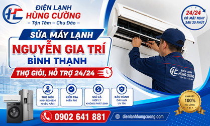 Sửa Máy Lạnh Nguyễn Gia Trí Bình Thạnh: Thợ Giỏi, Hỗ Trợ 24/24