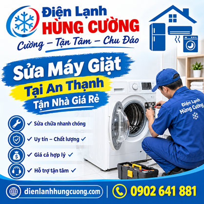 Sửa Máy Giặt Tại An Thạnh Tận Nhà Giá Rẻ