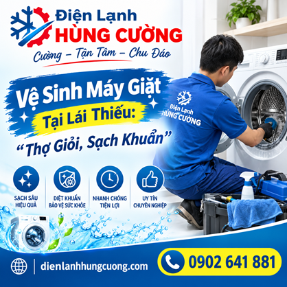 Vệ Sinh Máy Giặt Tại Lái Thiêu: Tận Tâm, Sạch Sâu