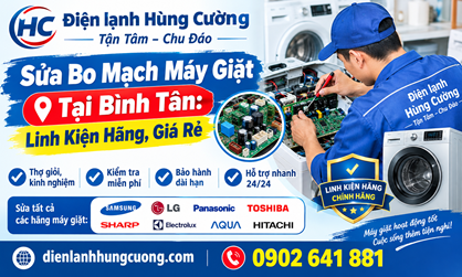 Sửa Bo Mạch Máy Lạnh Tại Bình Tân: Linh Kiện Hãng, Giá Rẻ