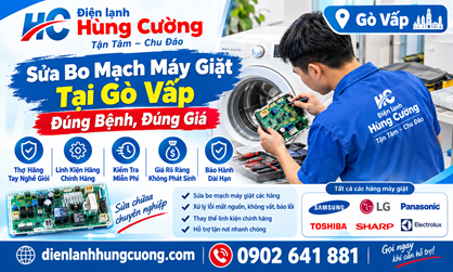 Sửa Bo Mạch Máy Giặt Tại Gò Vấp: Bắt Đúng "Bệnh", Báo Đúng Giá