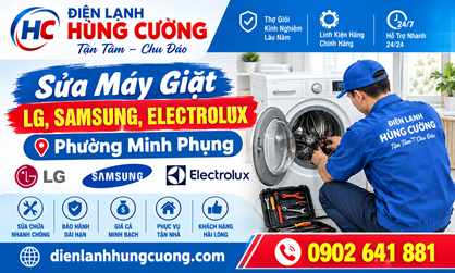 Sửa Máy Giặt LG, Samsung, Electrolux Phường Minh Phụng
