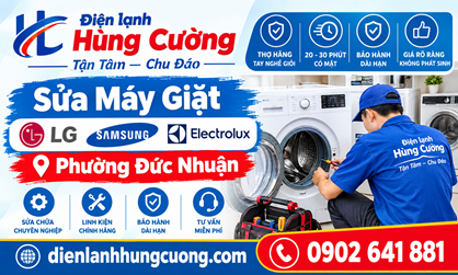 Sửa Máy Giặt LG, Samsung, Electrolux Tại Phường Đức Nhuận