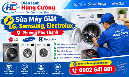 Sửa Máy Giặt LG, Samsung, Electrolux Phường Phú Thạnh