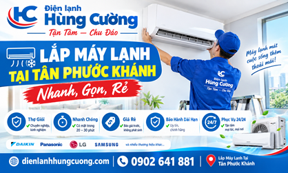 Lắp Máy Lạnh Tại Tân Phước Khánh: Tối Ưu Chi Phí