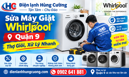 Sửa Máy Giặt Whirlpool Quận 9: Tận Tâm Trong Từng Chi Tiết